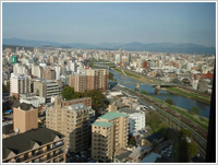 熊本市の街並み