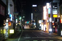 弘前市の歓楽街「鍛冶町」の夜